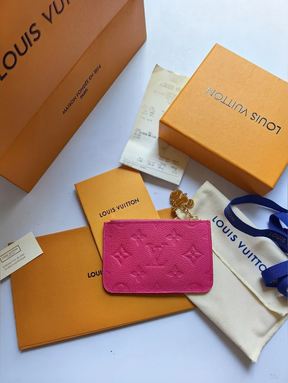 Louis Vuitton Multicolor Monogram Canvas & Pink Card Holder